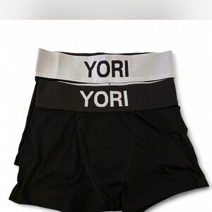 YORI Black and Gray Boxer Briefs